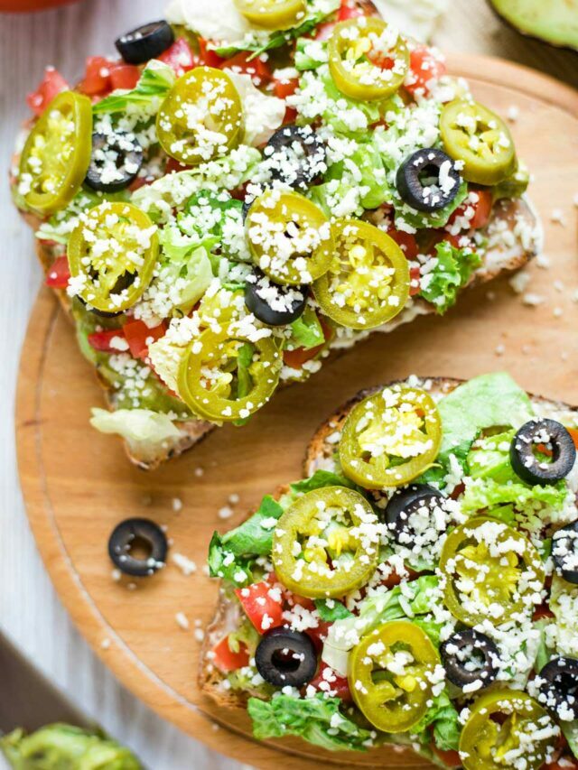 7-Layer Dip Mexican Avocado Toast Story