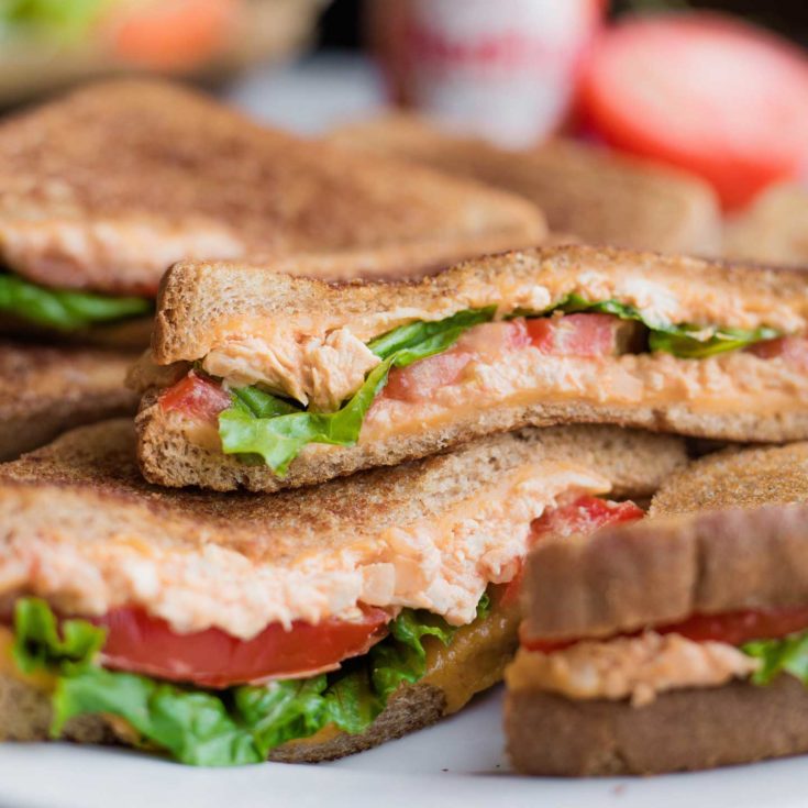 Buffalo Chicken Dip Grilled Cheese Sandwiches Two Healthy Kitchens