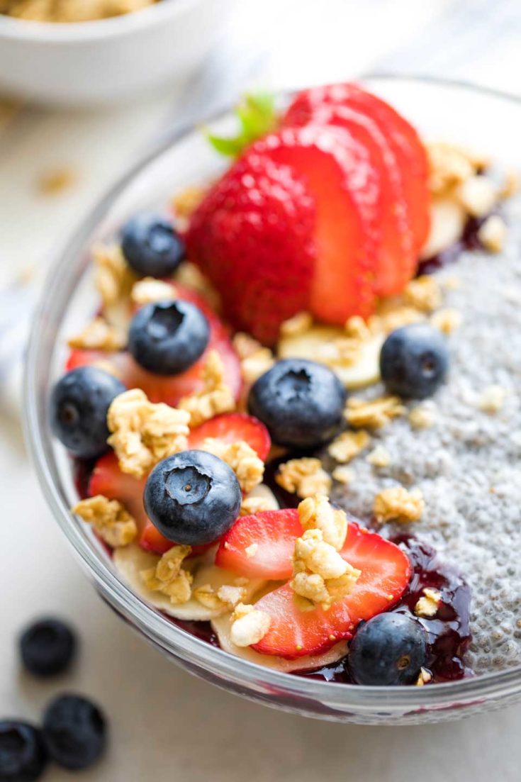 Chia Pudding with Coconut Milk and Berries Two Healthy Kitchens
