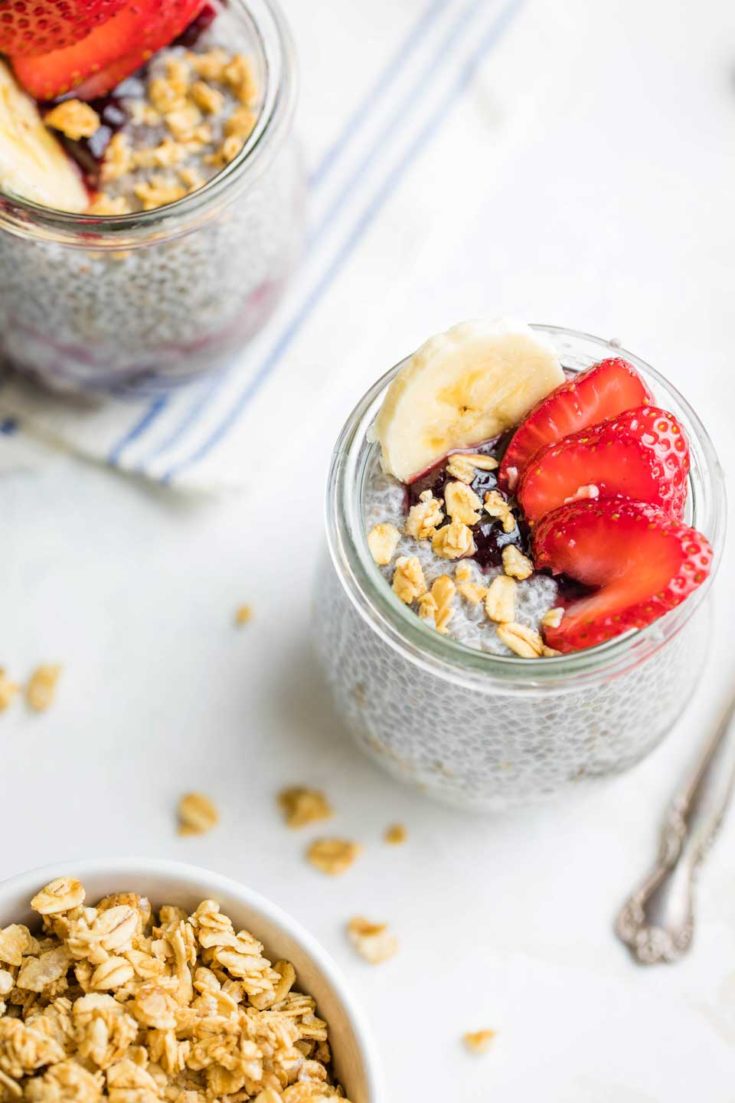 Chia Pudding with Coconut Milk and Berries - Two Healthy Kitchens