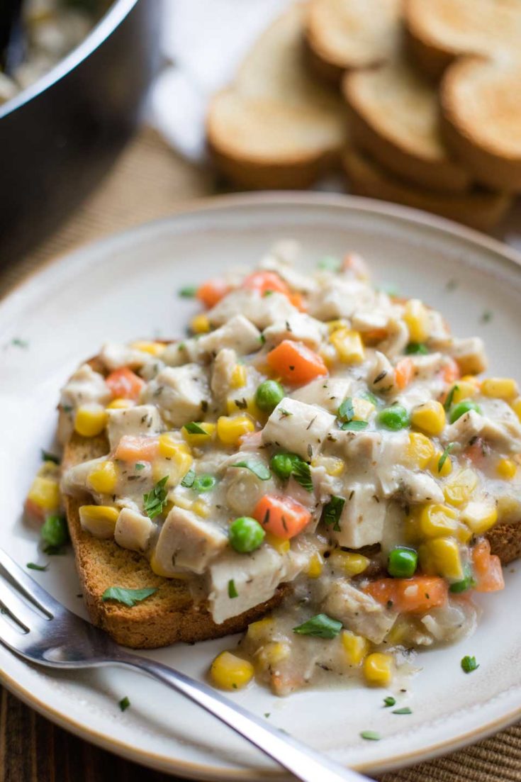 "Cheater" Leftover Turkey Pot Pie Two Healthy Kitchens