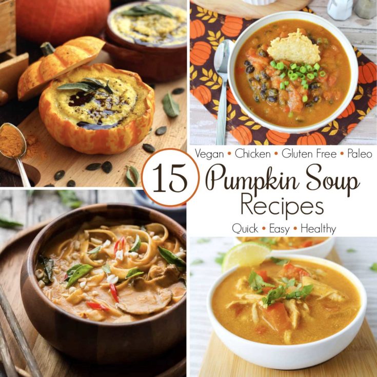 15 Easy Pumpkin Soup Recipes - Two Healthy Kitchens