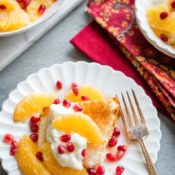 Quick and Healthy Angel Food Cake Dessert with Vanilla-Honey Oranges