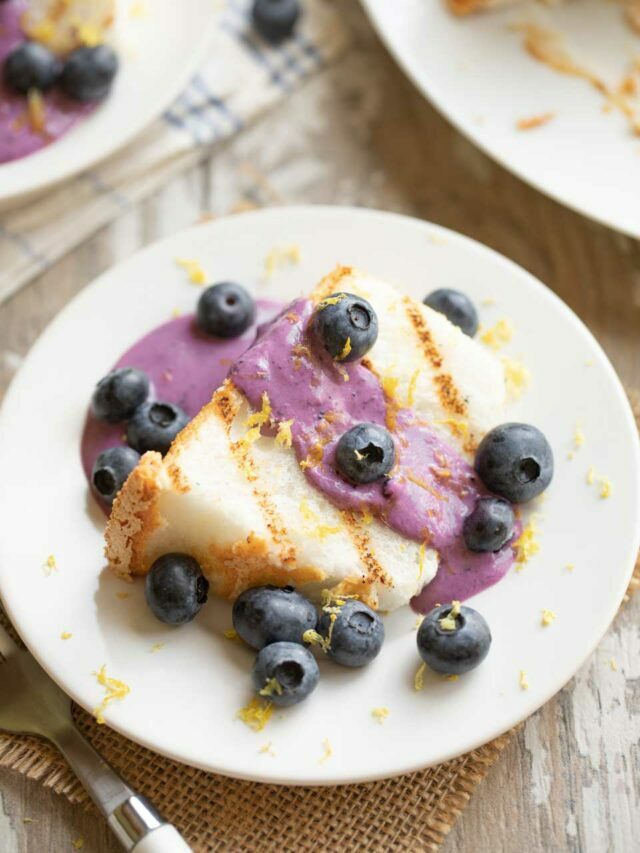 Blueberry-Lemon Angel Food Cake Story