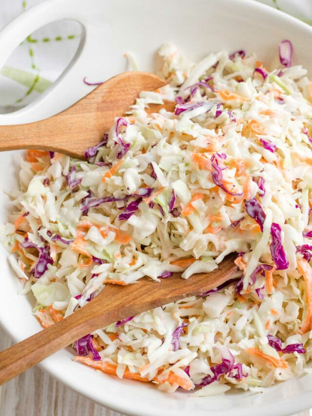 Greek Yogurt Coleslaw Story