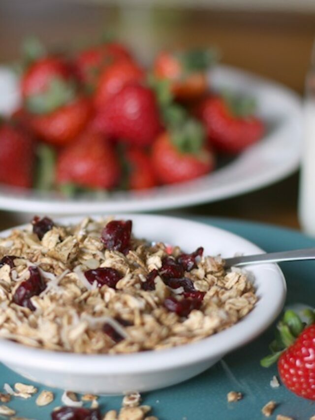 Easy, Healthy Applesauce Granola Story