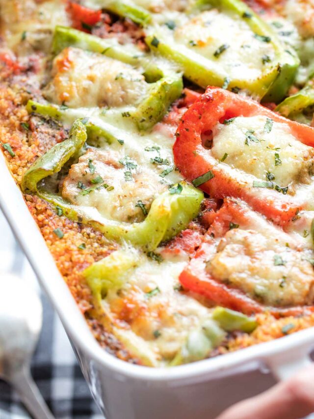 Stuffed Pepper Casserole Italian Quinoa Story