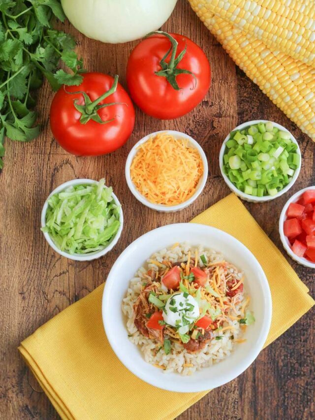 Slow Cooker Chicken Burrito Bowl Recipe Story