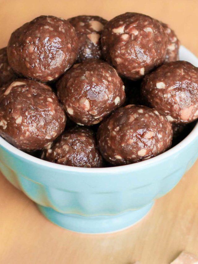 Chocolate Peanut Butter Energy Balls Story