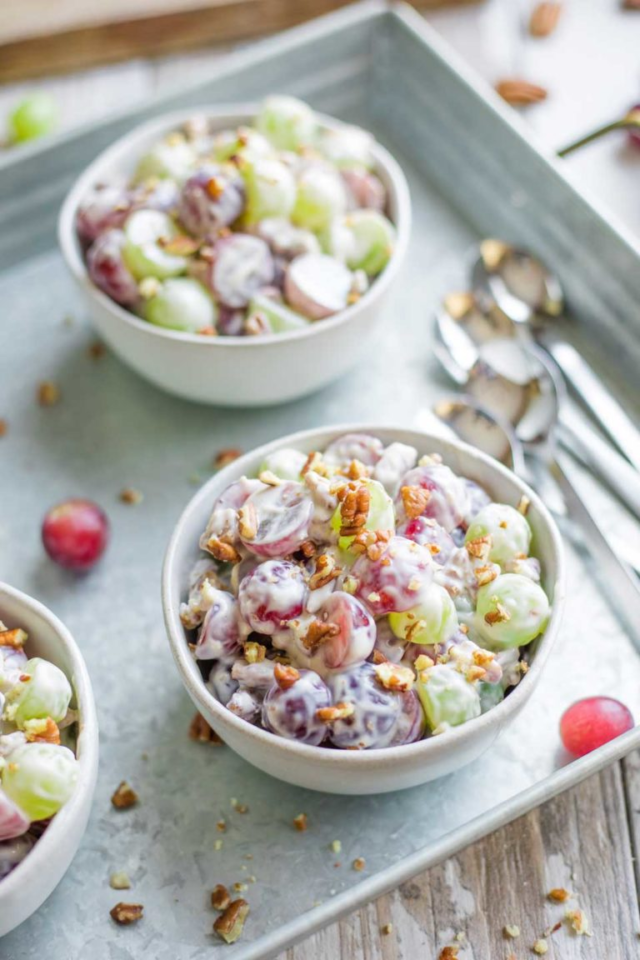 Grape Salad with Cream Cheese-Vanilla Dressing Story