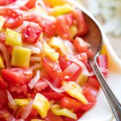 Tomato and Onion Salad with Peppers
