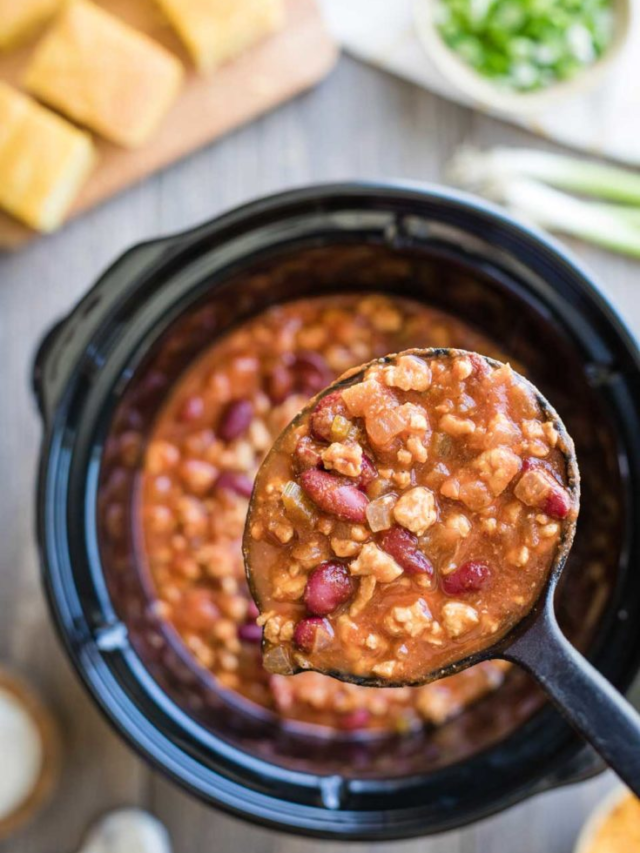 Classic, Healthy Crock-Pot Turkey Chili Story