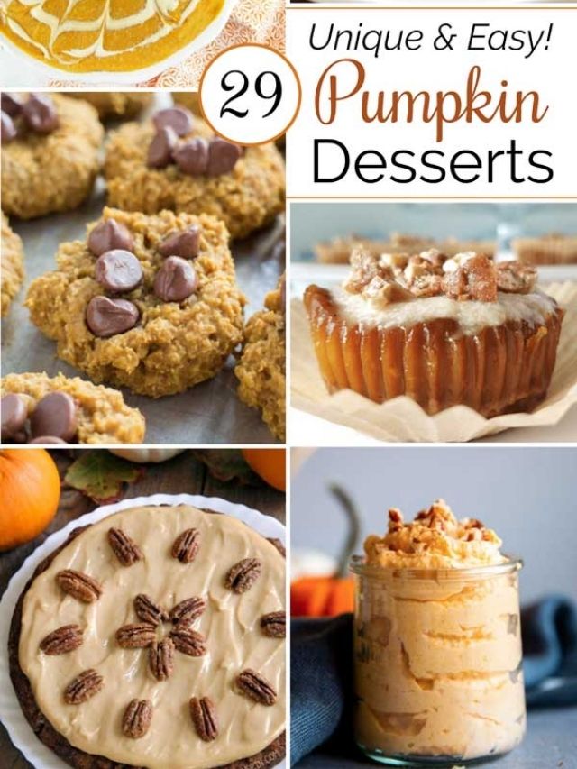 29 Unique and Easy Pumpkin Desserts Story