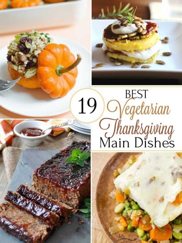 19 Best Healthy Thanksgiving Vegetarian Main Dishes Story