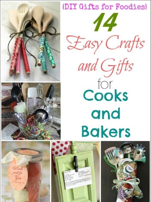 14 Easy Crafts and Gifts for Cooks and Bakers (DIY Gifts for Foodies Week) Story