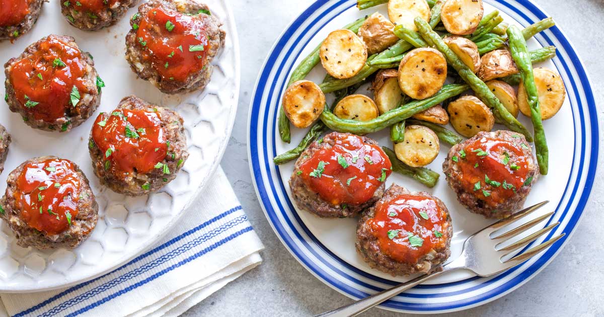 Meatloaf Muffins - Old Fashioned Mini Meatloaf Recipe