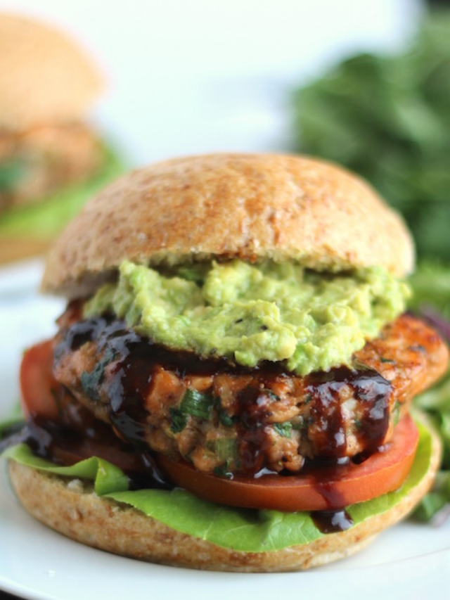 Salmon Burgers With Avocado - Kim's Cravings