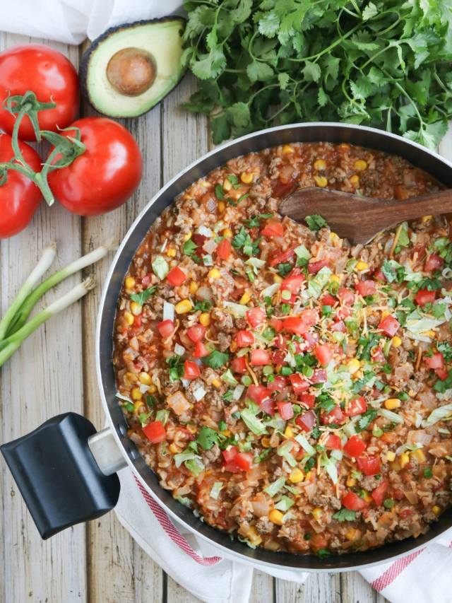 One-Pot Mexican Rice Skillet Dinner Story