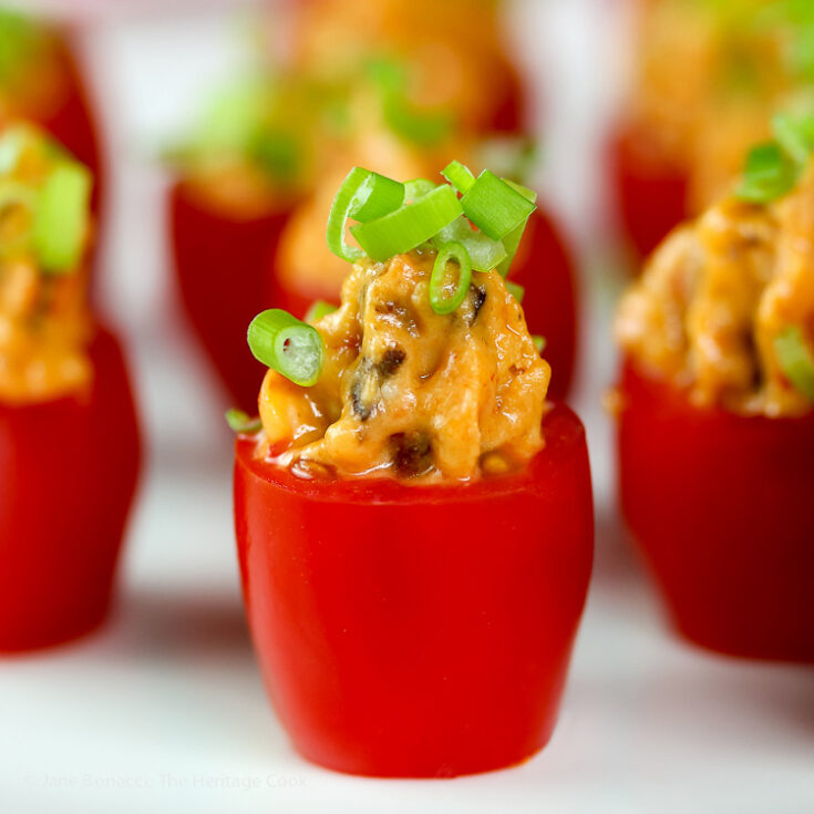 Image for Hummus and Sausage-Stuffed Tomatoes