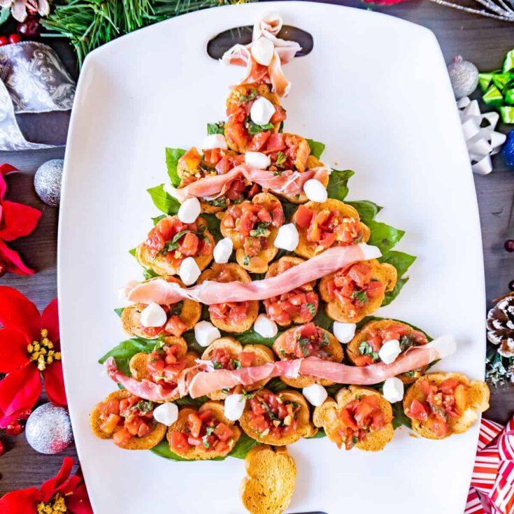 Image for Bruschetta Christmas Tree Appetizer