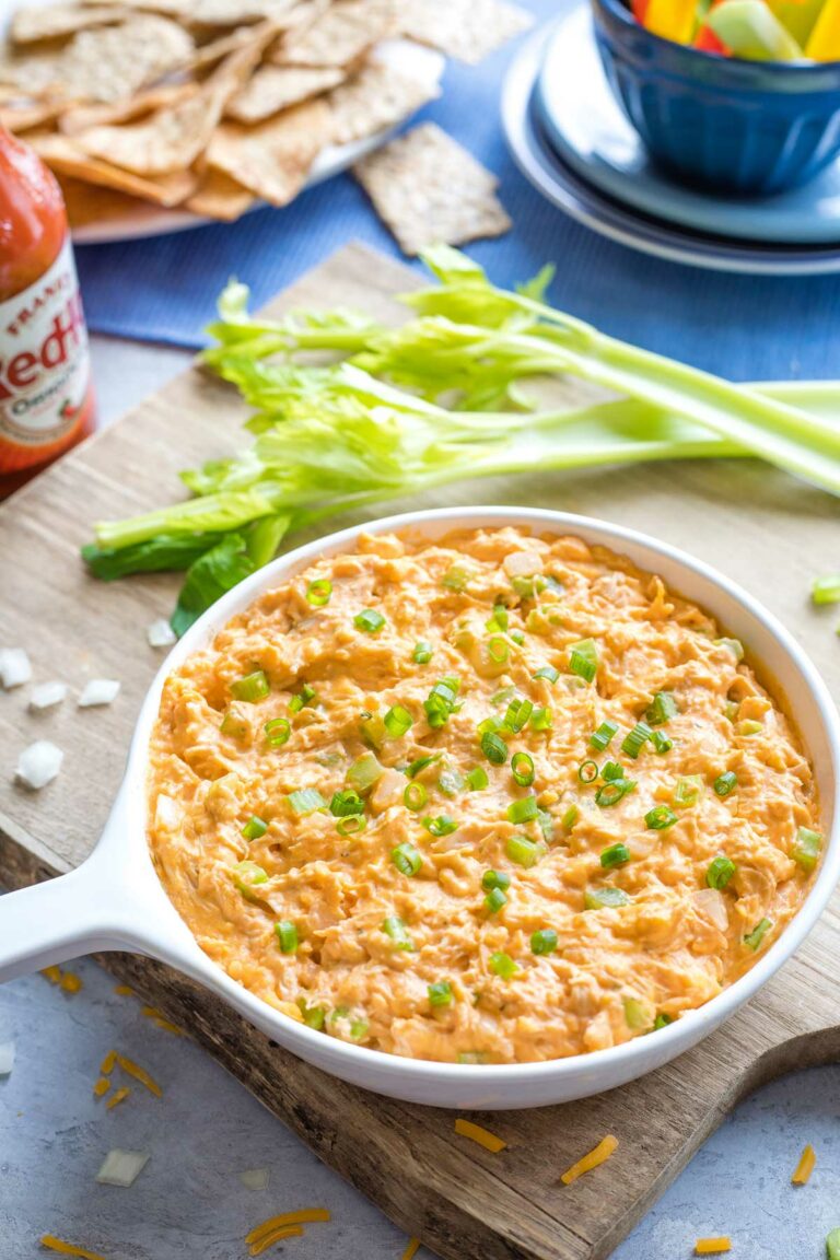 Healthy Buffalo Chicken Dip (You Can't Tell the Difference!) | Two ...