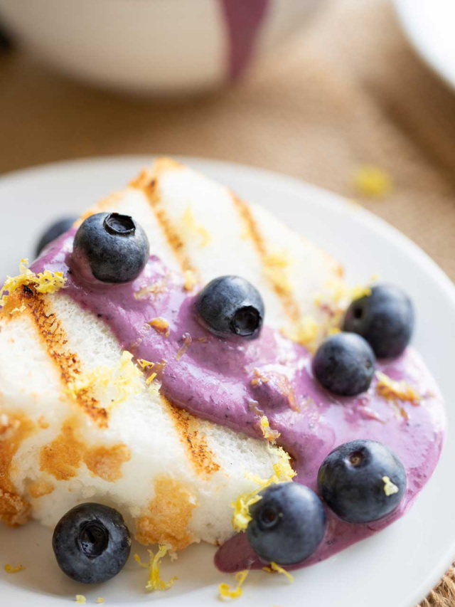 Blueberry-Lemon Angel Food Cake Recipe Story