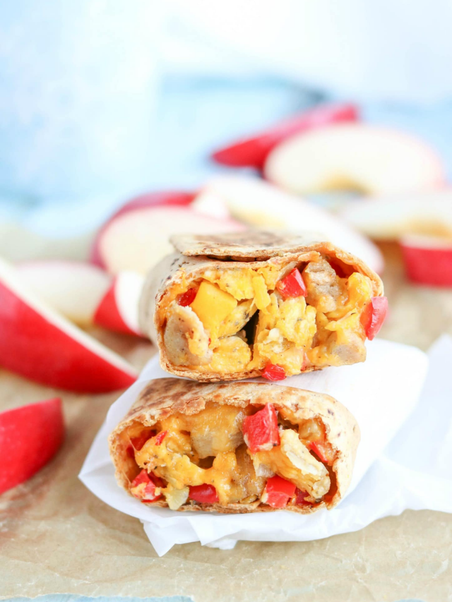 Chicken-Apple Sausage Breakfast Burritos Story