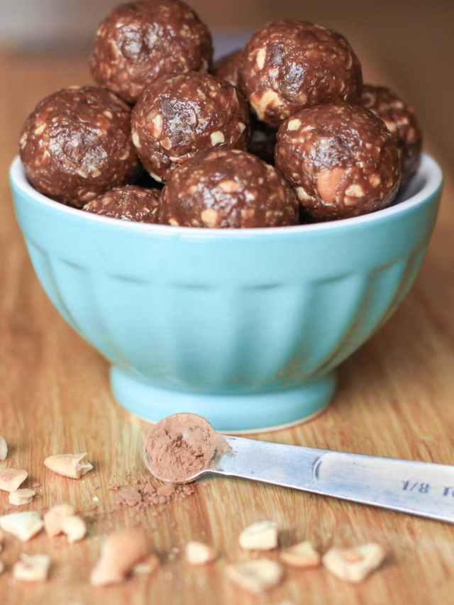 Chocolate Peanut Butter Energy Balls Story