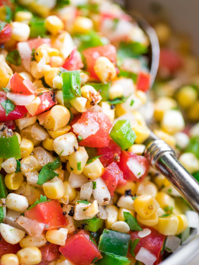Easy Corn Salsa Story - Two Healthy Kitchens