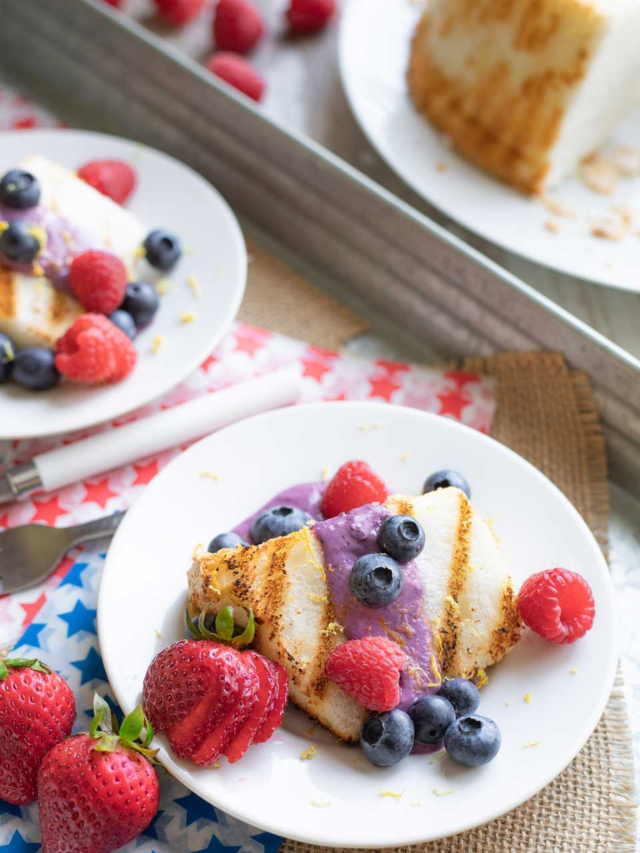 Blueberry-Lemon Angel Food Cake Recipe Cover Image (2)