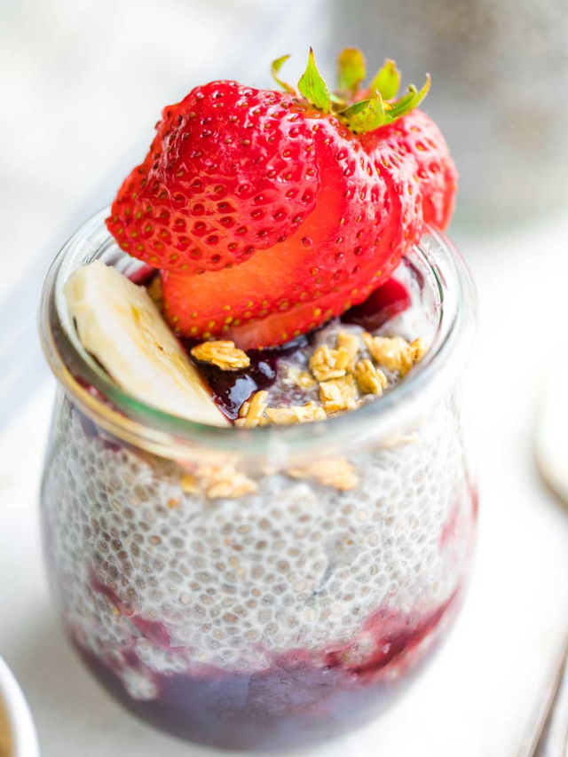 Chia Pudding with Coconut Milk and Berries Story