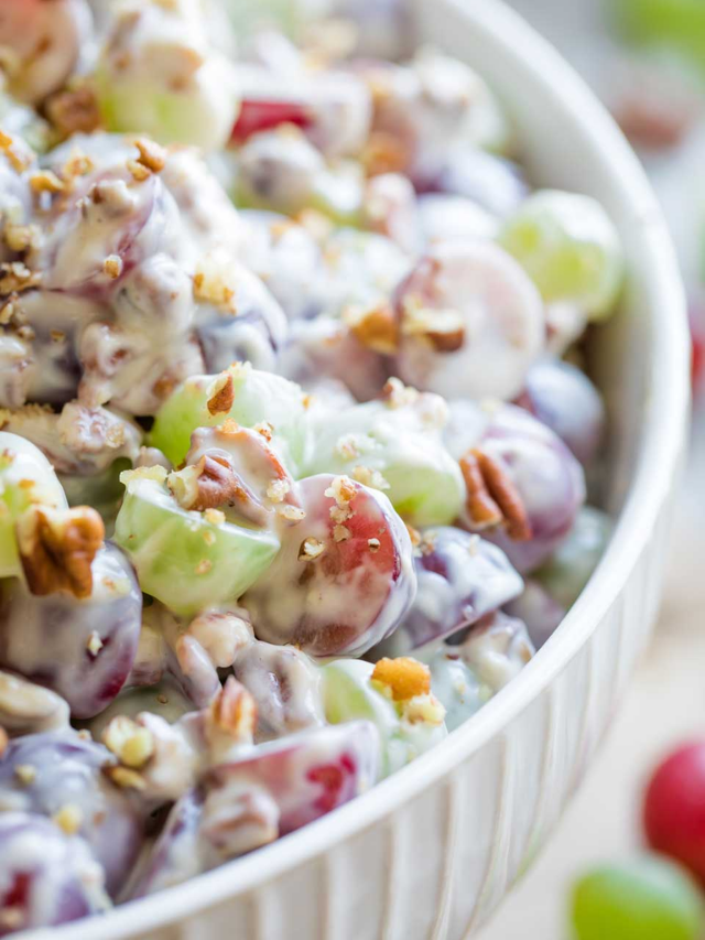 Grape Salad with Cream Cheese-Vanilla Dressing Story