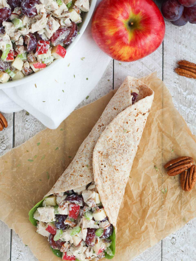 Healthy Chicken Salad with Grapes, Apples and Tarragon-Yogurt Dressing Story