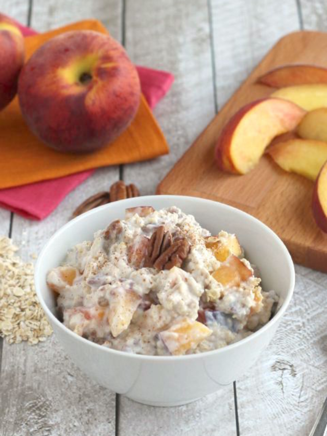 No-Cook Praline Peach Instant Oatmeal Story