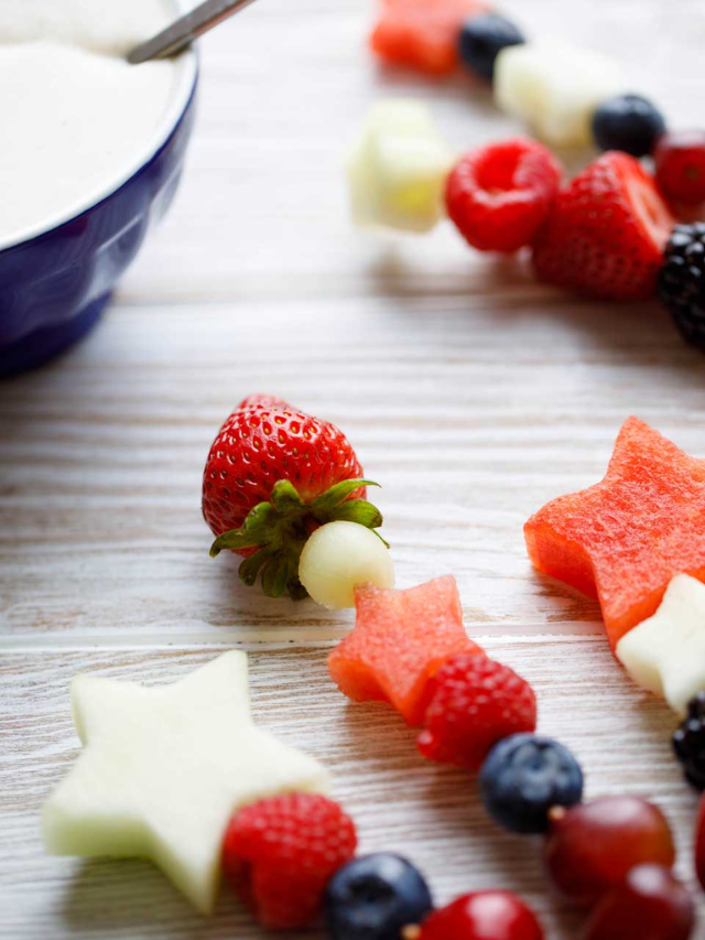 4th of July Fruit Kabobs Story