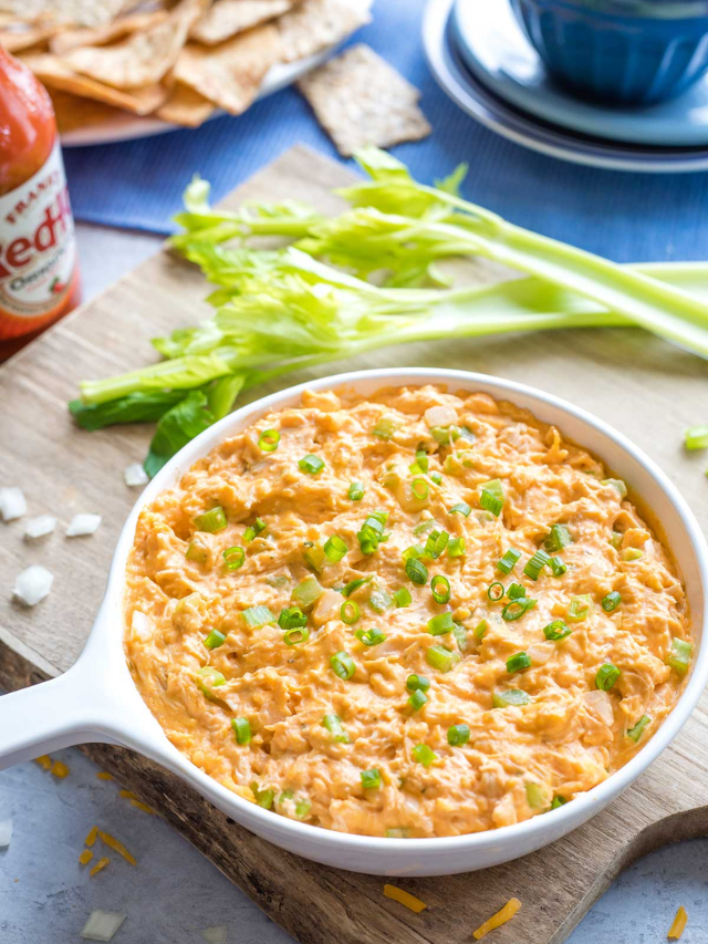 Healthy Buffalo Chicken Dip Story - Two Healthy Kitchens