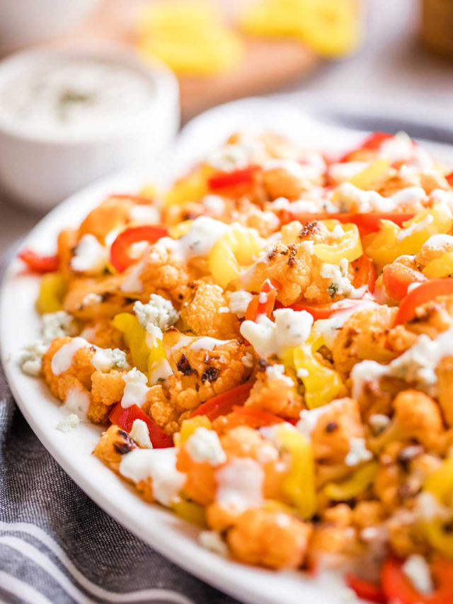 Baked Buffalo Cauliflower Wings Story