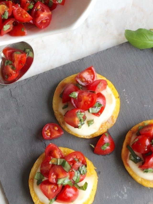 Grilled Polenta with Fresh Mozzarella and Balsamic Tomatoes Story