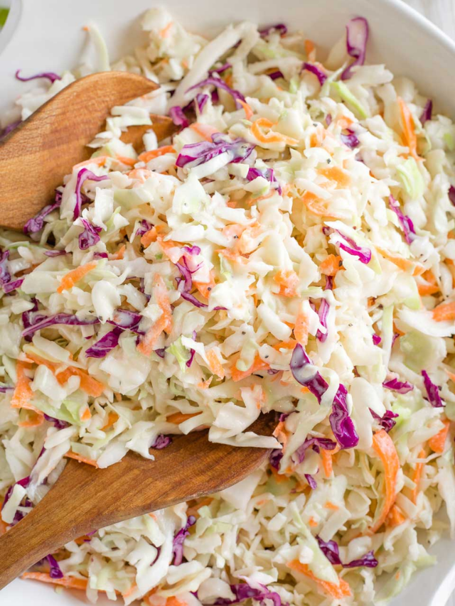 No Mayo Coleslaw Story