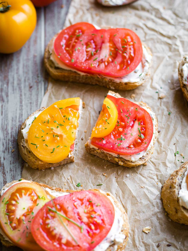 Open-Faced Tomato Sandwich Story