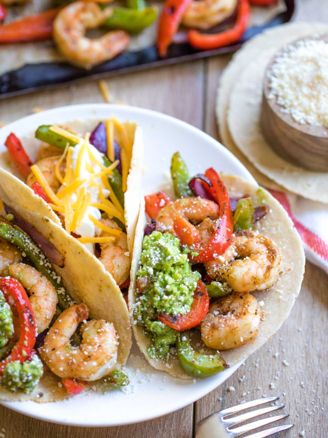 Sheet Pan Shrimp Fajitas Story