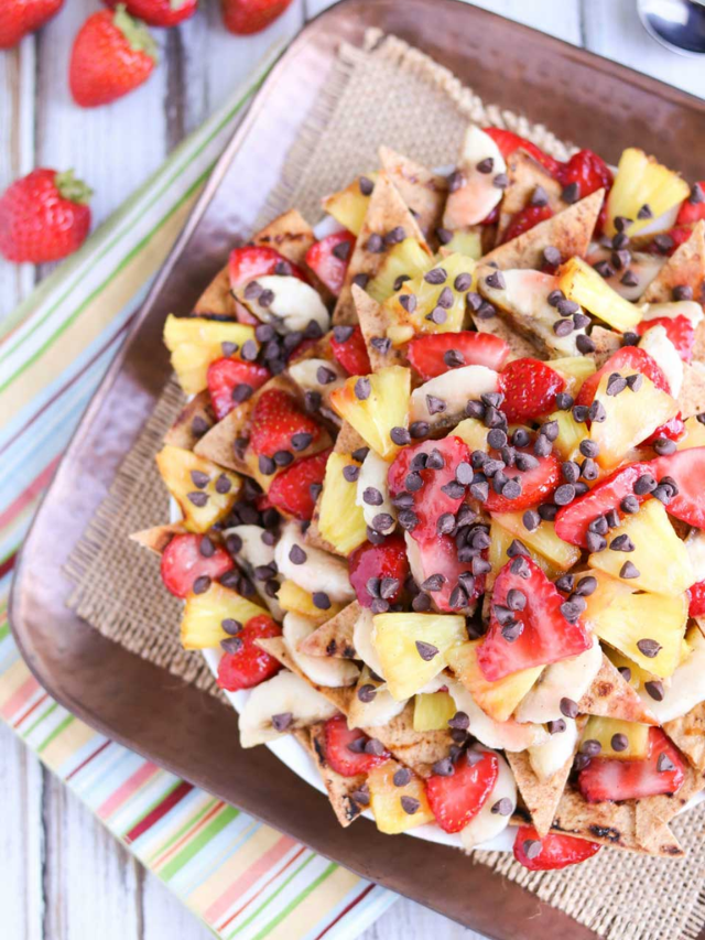 Banana Split Grilled Dessert Nachos Story