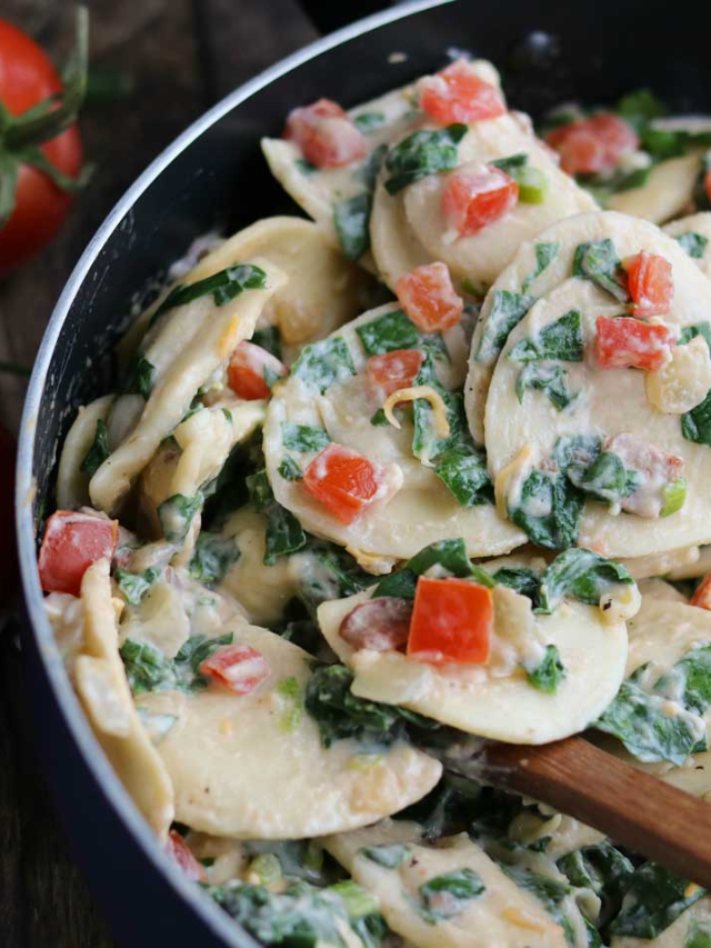 Cheesy BLT Pierogi Skillet Dinner Story