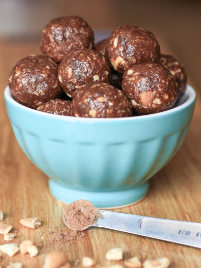 Chocolate Peanut Butter Energy Balls Story