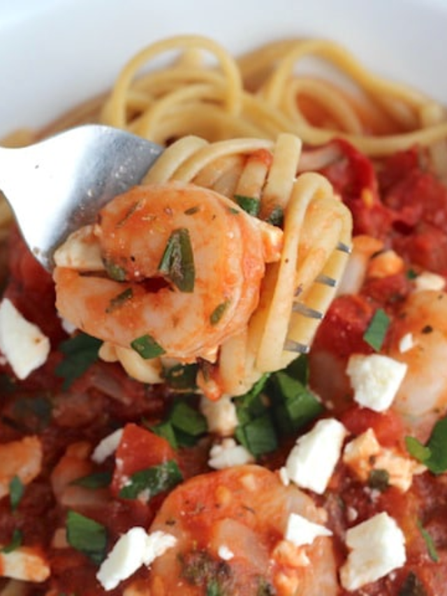 Mediterranean Shrimp Pasta Story