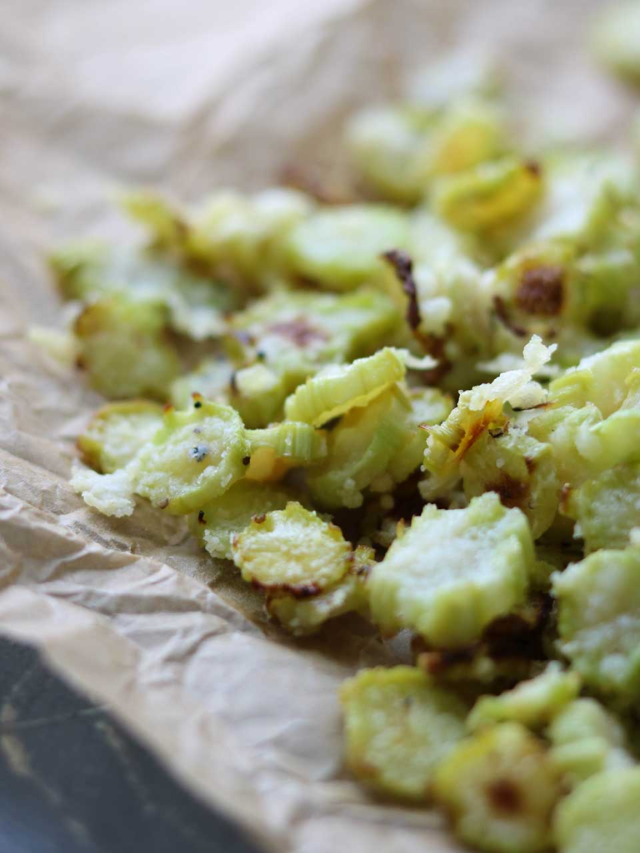 Parmesan Roasted Broccoli Stalks Story