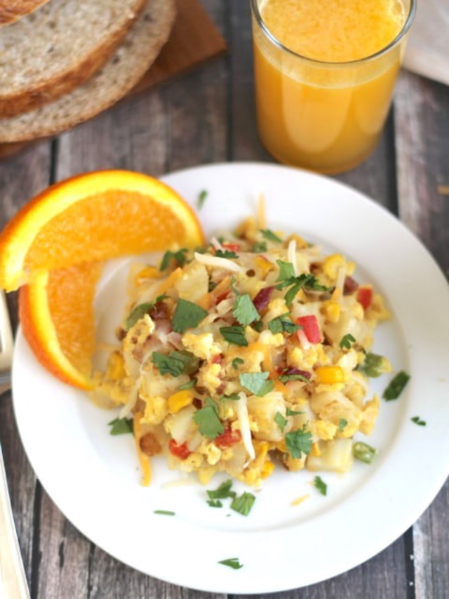 Southwestern Breakfast Skillet Scramble Story