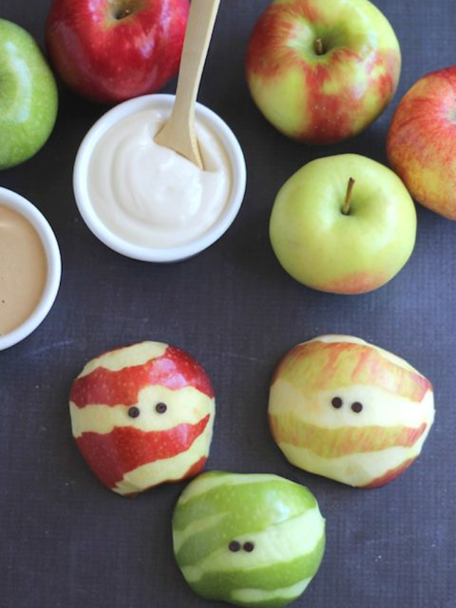 Apple Mummies – A Healthy Halloween Treat! Story