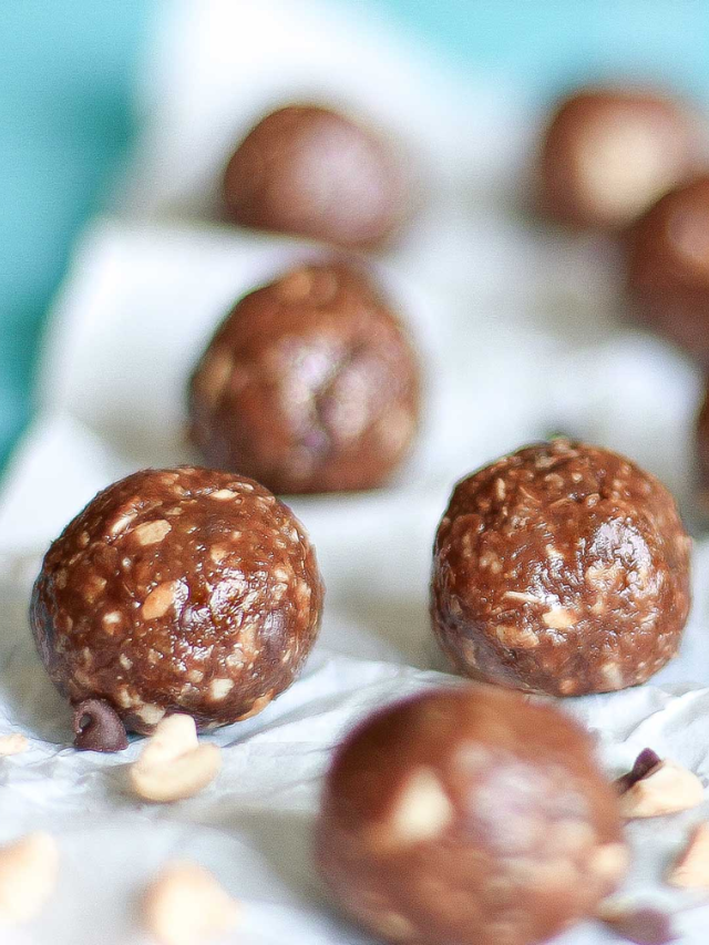 Chocolate Peanut Butter Energy Balls Story