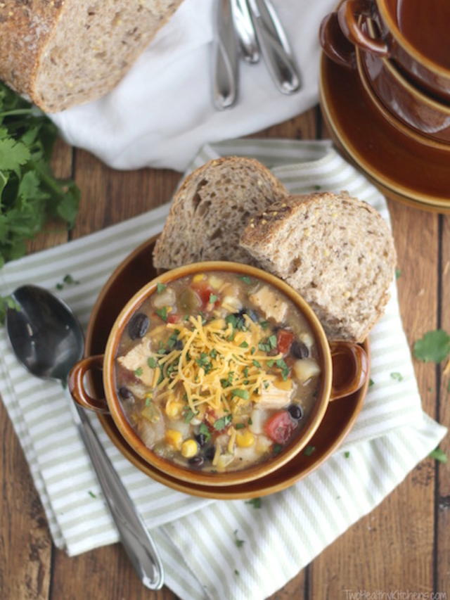 Crockpot Southwestern Corn Chowder with Chicken and Green Chiles Story